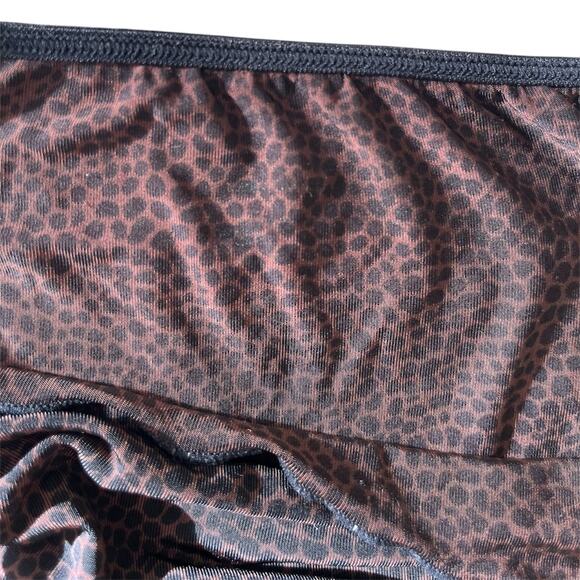 Sheer brown y2k leopard print cami with adjustable straps - Picture 7 of 7